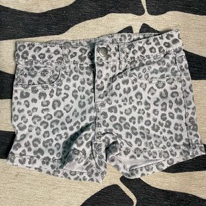 Girls leopard shorts